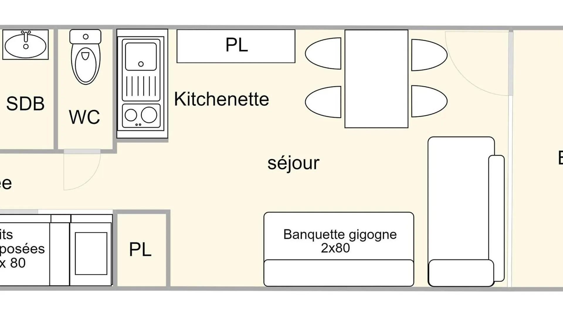 Studio Alcove Central Les Saisies, 4 Pers, Balcon, 1Er Etage, Proche Commerces Et Navettes - Fr-1-594-201 Hauteluce 0*,  Francja